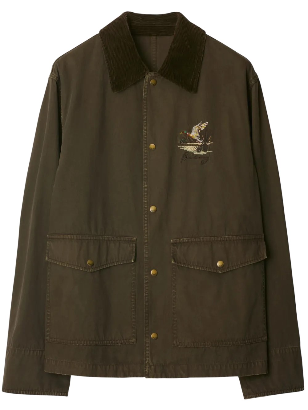 Burberry Men's Cotton Field Jacket, Size Medium 8101709 - Clothing