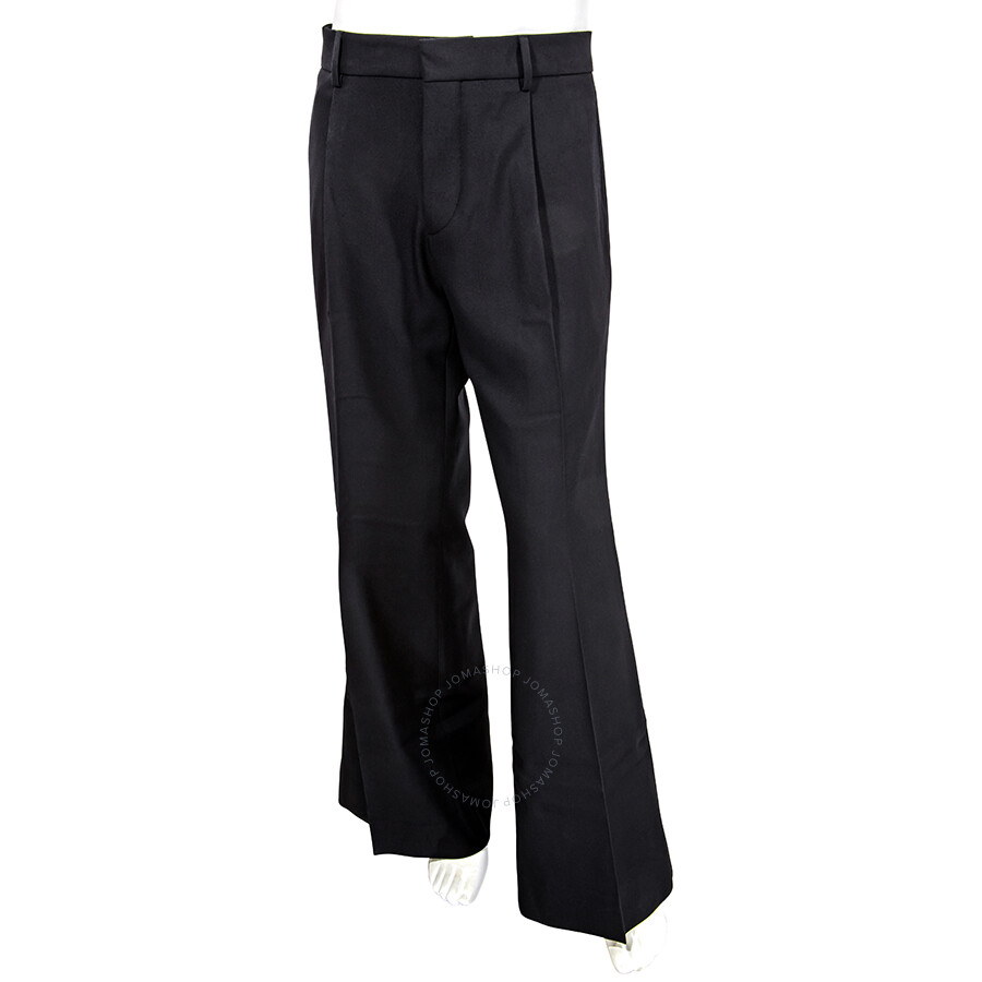 Shop Burberry Men's Dark Navy Flare Leg Tailored Trouser