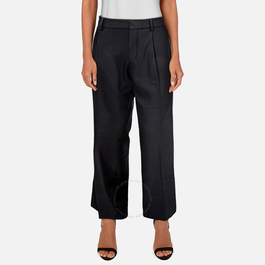 Burberry Men's Dark Navy Flare Leg Tailored Trouser In Dark Navy