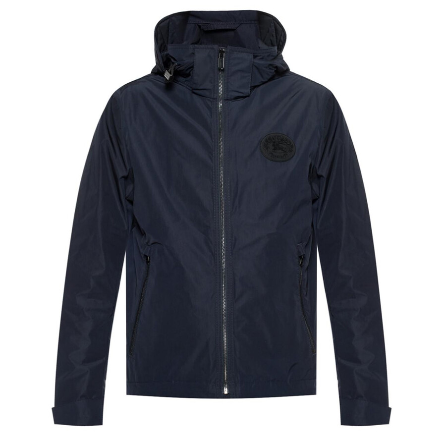 Burberry Men's Ink Hedley Shapememory Taffeta Jacket With Packaway