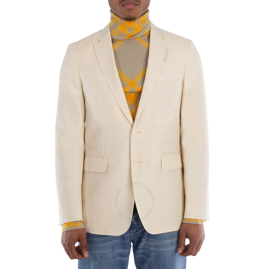 【BURBERRY】BIG Sale★スリム TAILORED JACKET Burberry Men's Linen Blend Slim Fit Tailored Jacket, Brand