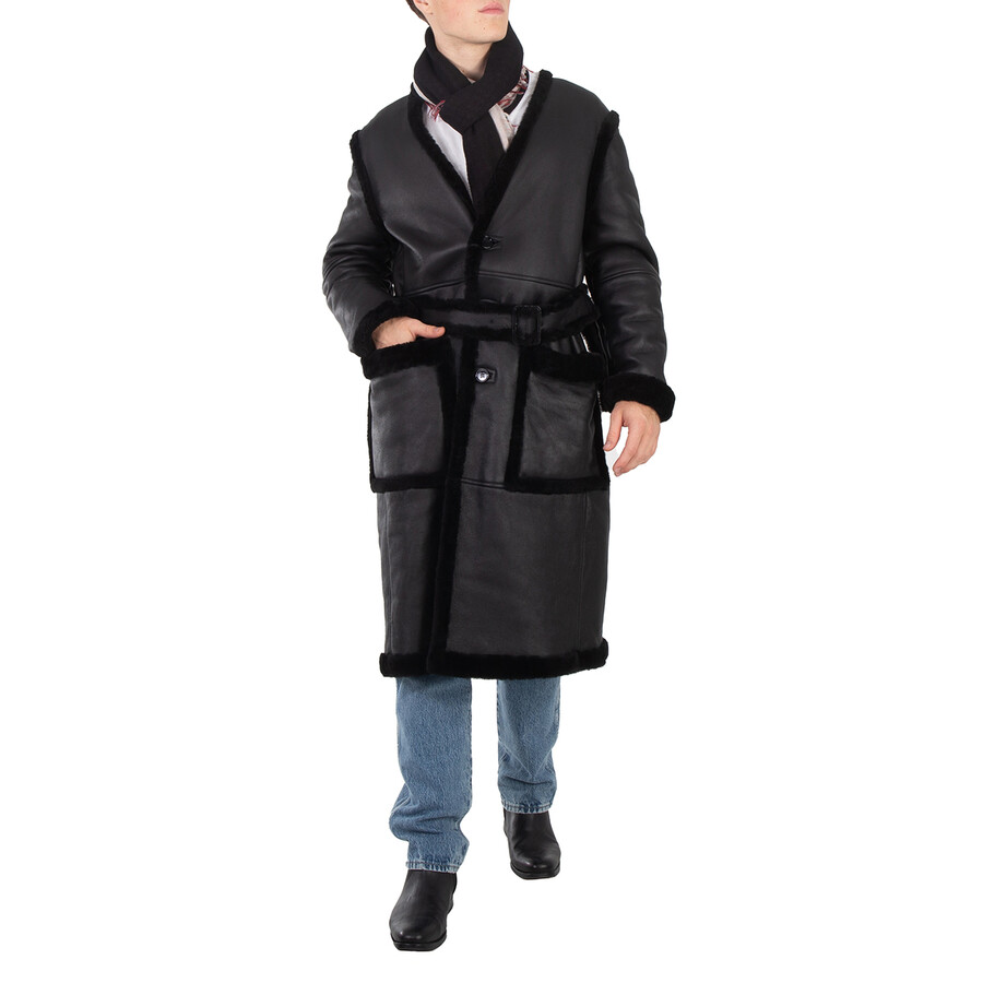 Men's Nurobe Single-Breated Coat, Size Large