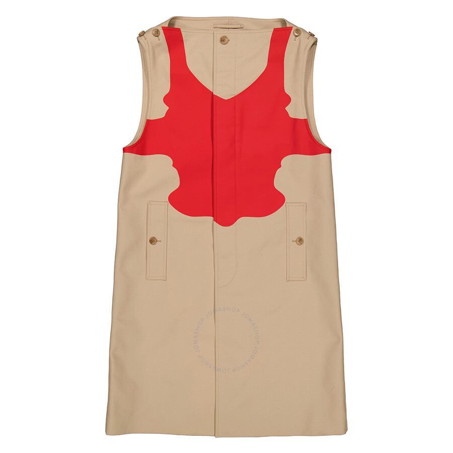 Shop Burberry Men's Soft Fawn Reconstructed-print Sleeveless Car Coat