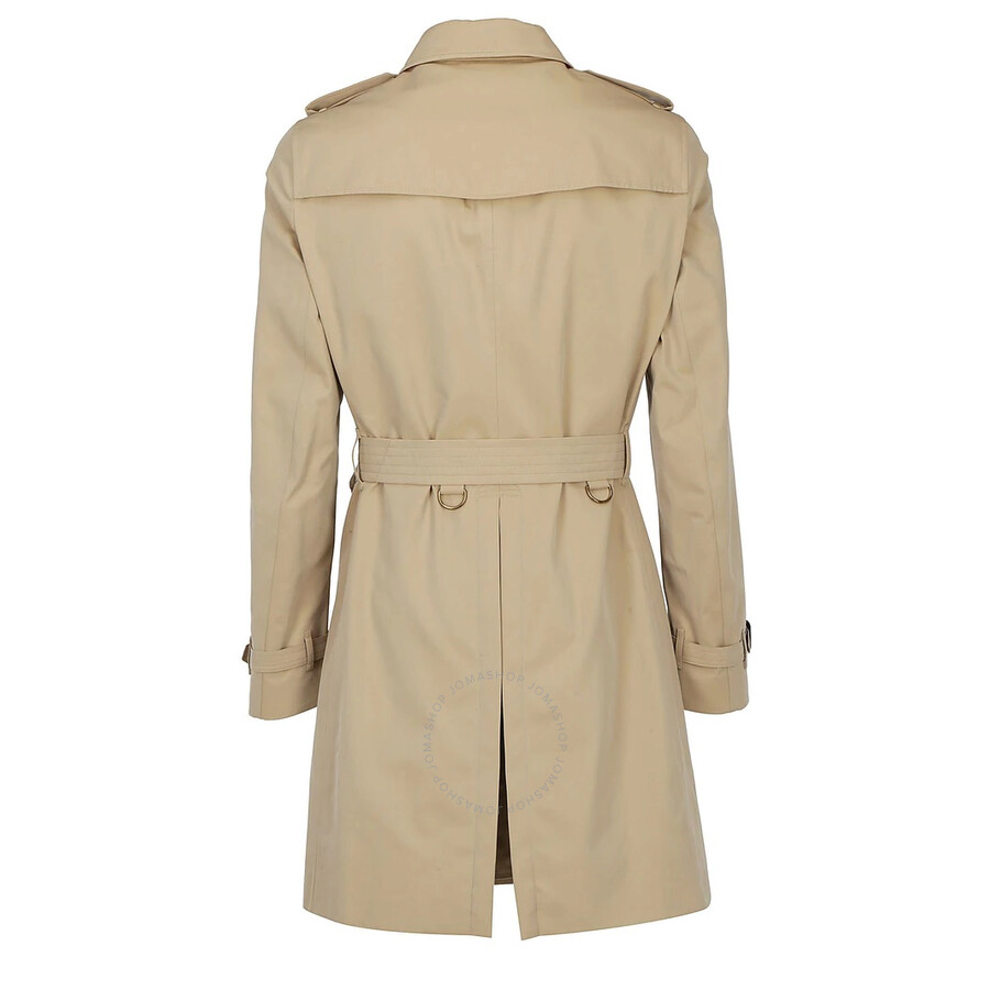 BURBERRY BURBERRY MEN'S THE CHELSEA LONG DOUBLE-BREASTED TRENCH COAT IN HONEY