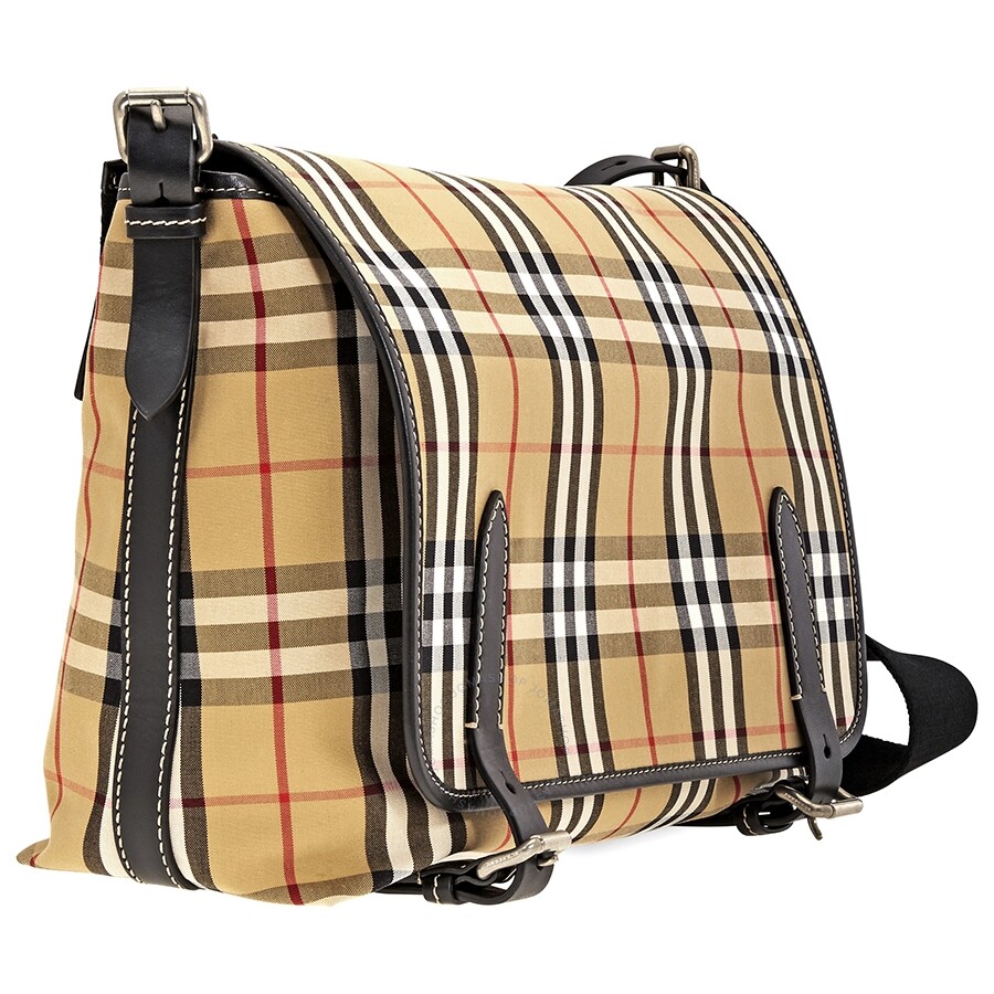 Burberry Men's Vintage Check Medium Burleigh Messenger bag Burberry