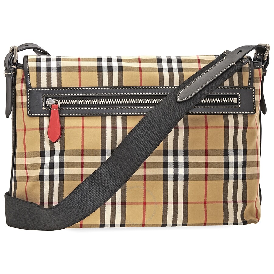 Burberry Men's Vintage Check Medium Burleigh Messenger bag Burberry
