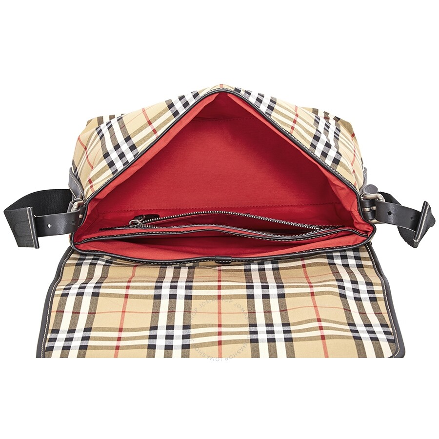 Burberry Men's Vintage Check Medium Burleigh Messenger bag Burberry