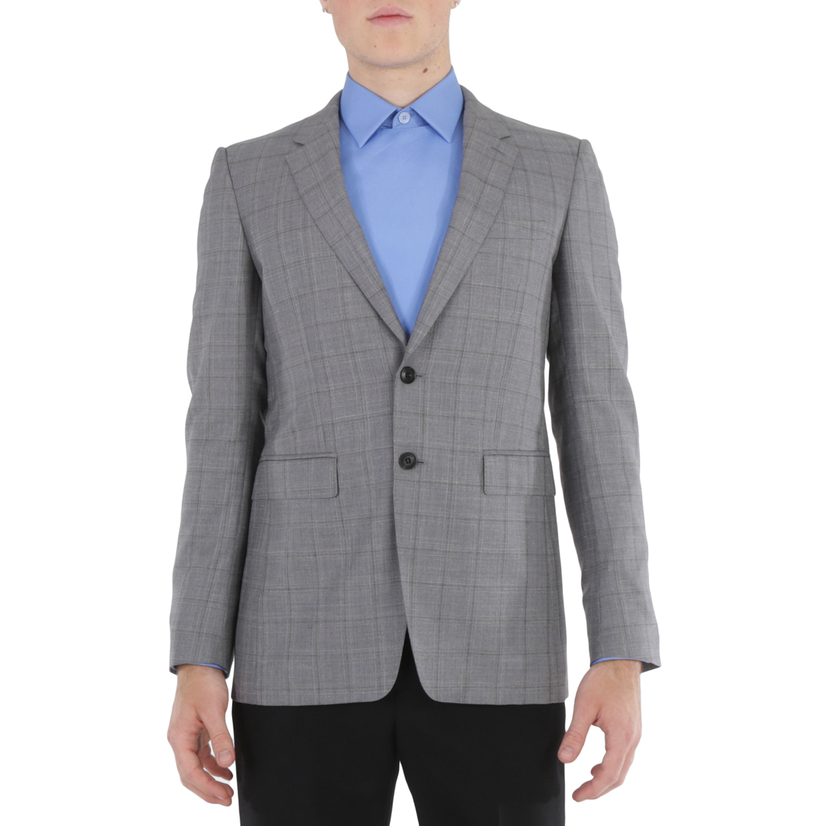 Burberry Mid Grey Melange Millbank 2 Suit Blazer, Brand Size 48R 