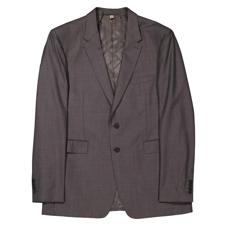 Burberry Mid Grey Melange Millbank Suit Blazer, Brand Size 58L (US Size