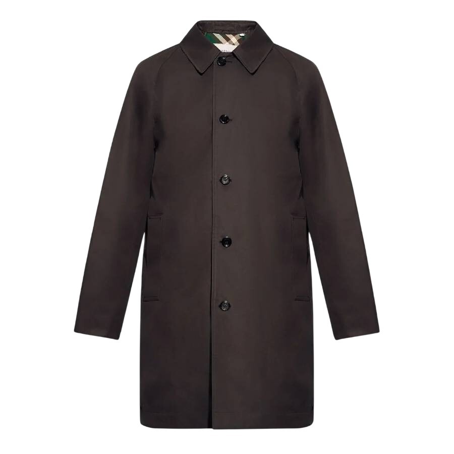 Burberry Mid-Length Gabardine Car Coat, Brand Size 52 ( US