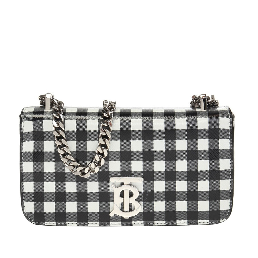 Burberry Mini Gingham Leather Lola Bag 8028115 5045621861444 Handbags