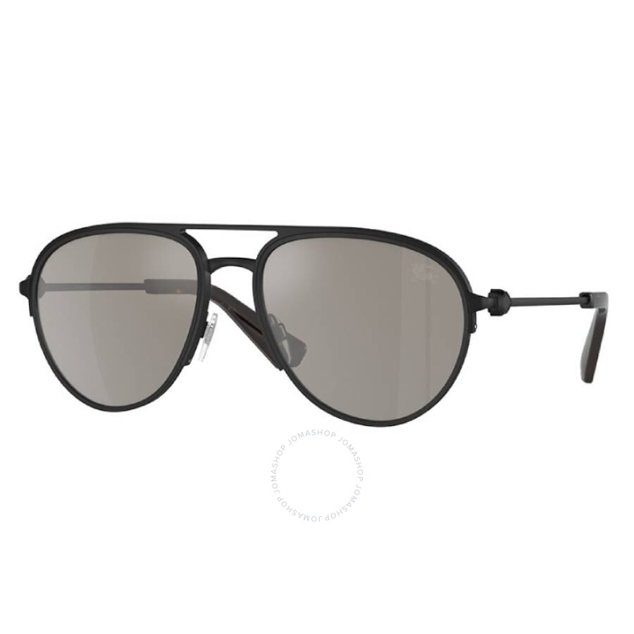 Burberry Mirror Silver Pilot Unisex Sunglasses Be3155 10076g