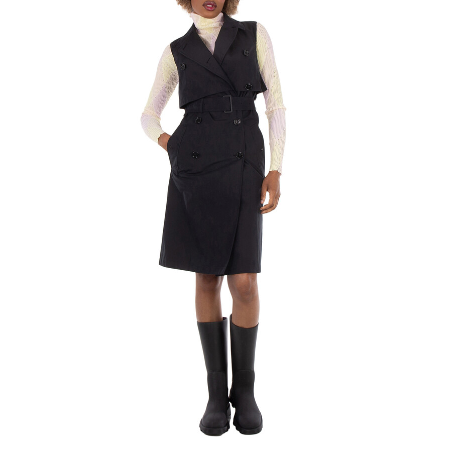 Mona Button-Front Trench Dress, Brand Size 4 ( US Size 2 )