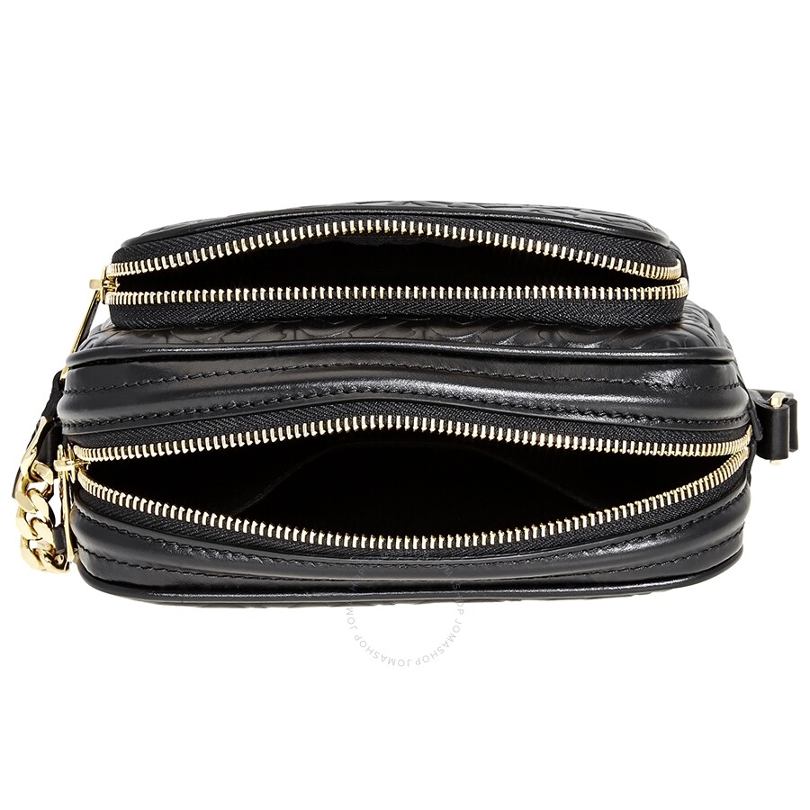 Burberry Monogram Leather Camera Bag in Black 8015241 Burberry