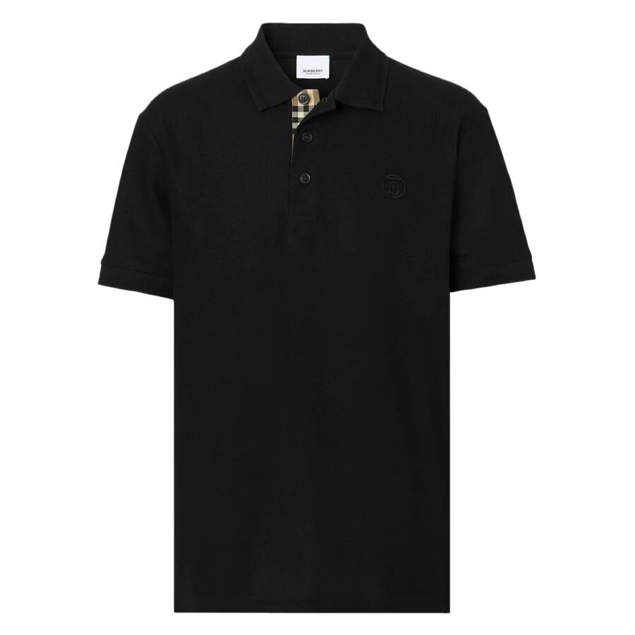 Monogram Motif Cotton Pique Polo Shirt,
