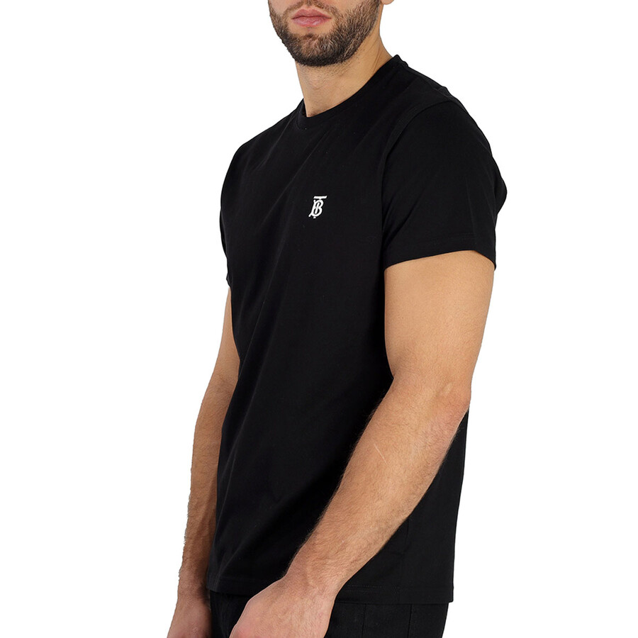 Burberry Parker Logo-embroidered Cotton-jersey T-shirt In Red/black