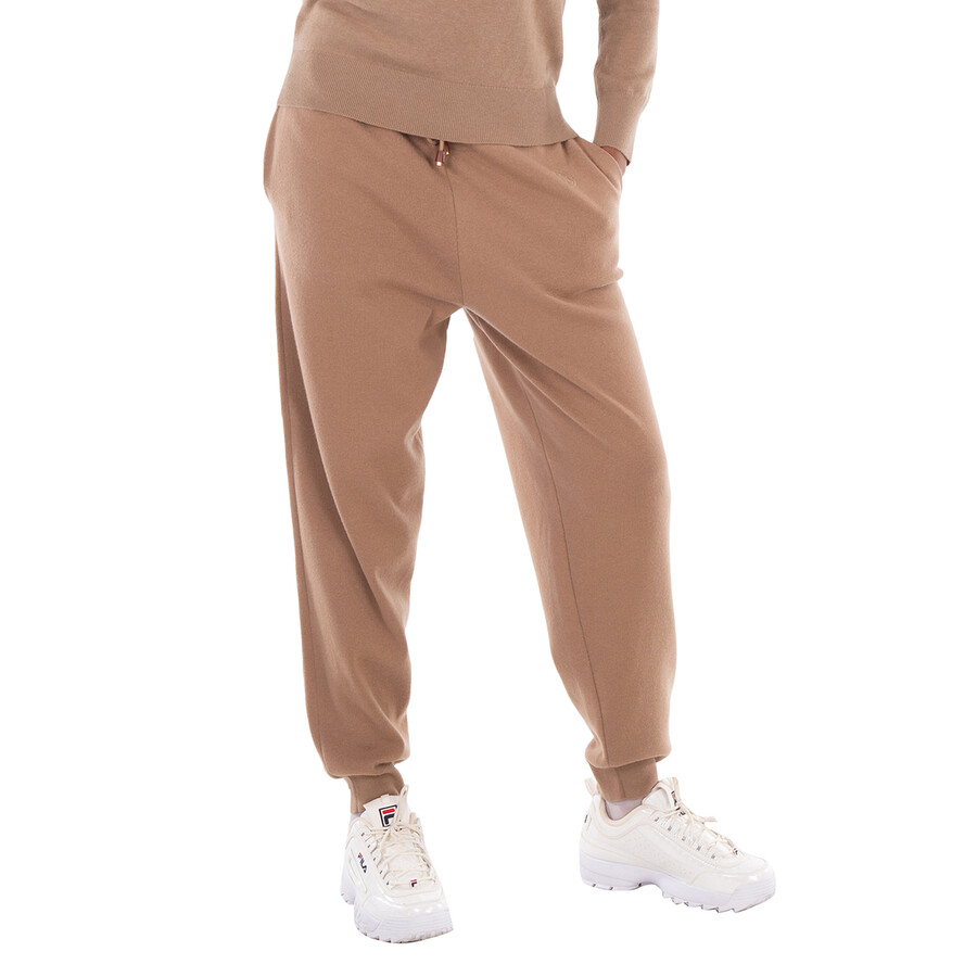 Monogram Motif Wool Cashmere Blend Jogging Pants