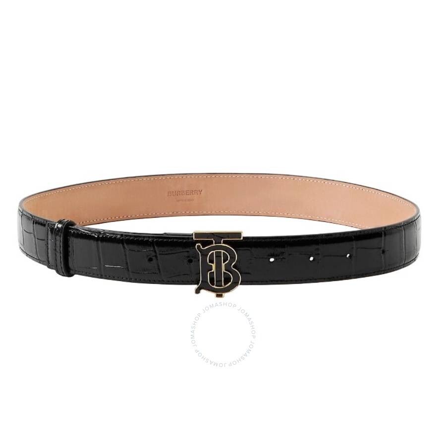 Burberry モノグラム Plauqe ベルト Burberry Monogram Plaque Buckle Belt, Size Medium 8062718