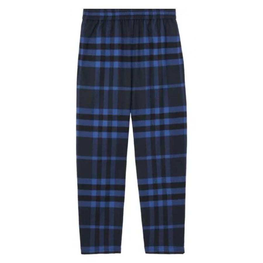 Night Check Cashmere Pajama Pants, Size XX-Large