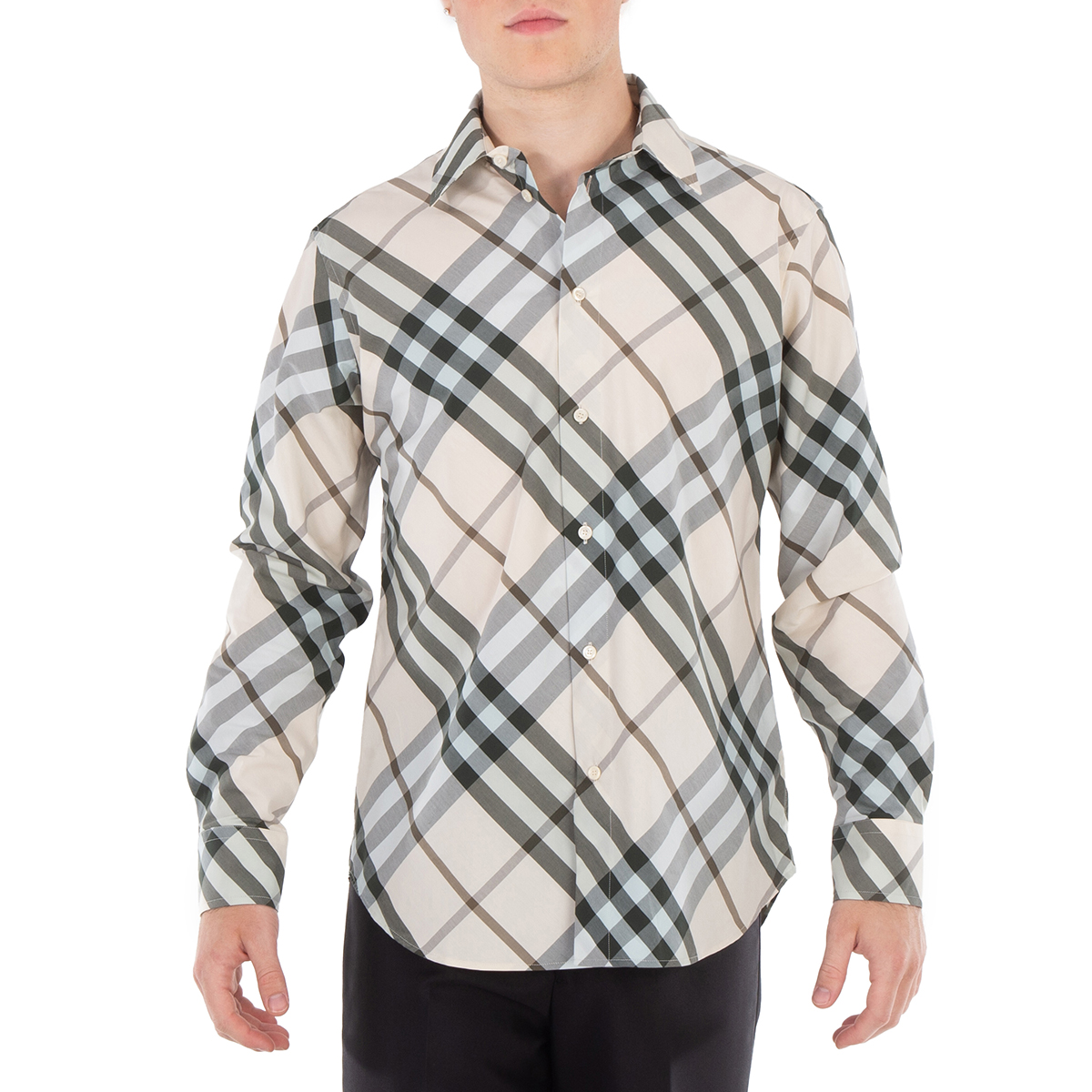 Burberryシャツ　Y君専用 Burberry Nova Check Jacquard Classic Collar Shirt, Size XX-Large