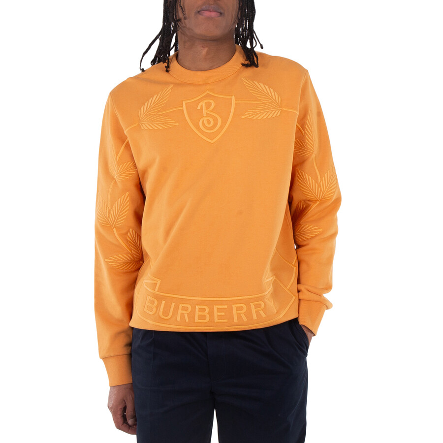 Oak Leaf Crest Cotton Embroidered Sweatshirt