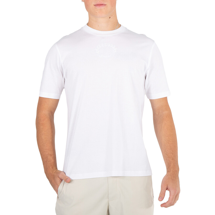 Burberry Oak Leaf Crest Crewneck T-shirt In White