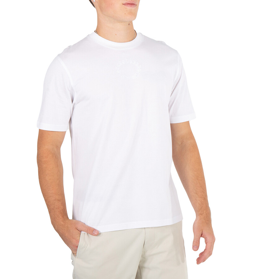 Burberry Oak Leaf Crest Crewneck T-shirt In White