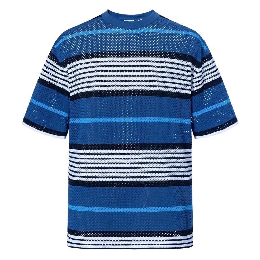 Burberry Openwork Striped Crewneck Oversized T-shirt