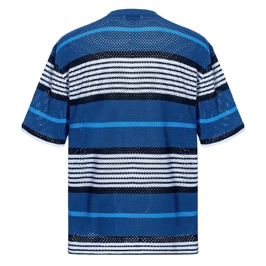 Burberry Openwork Striped Crewneck Oversized T-shirt