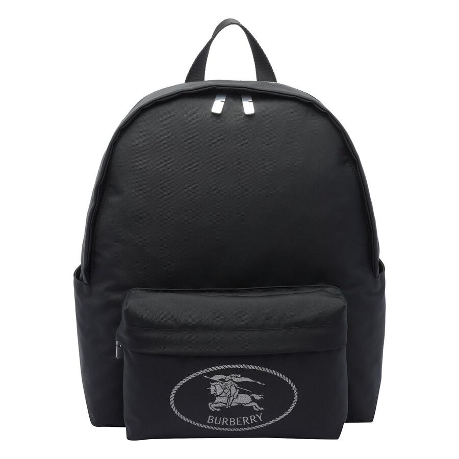 Burberry Black Backpack With Spacious Design And Padded Straps