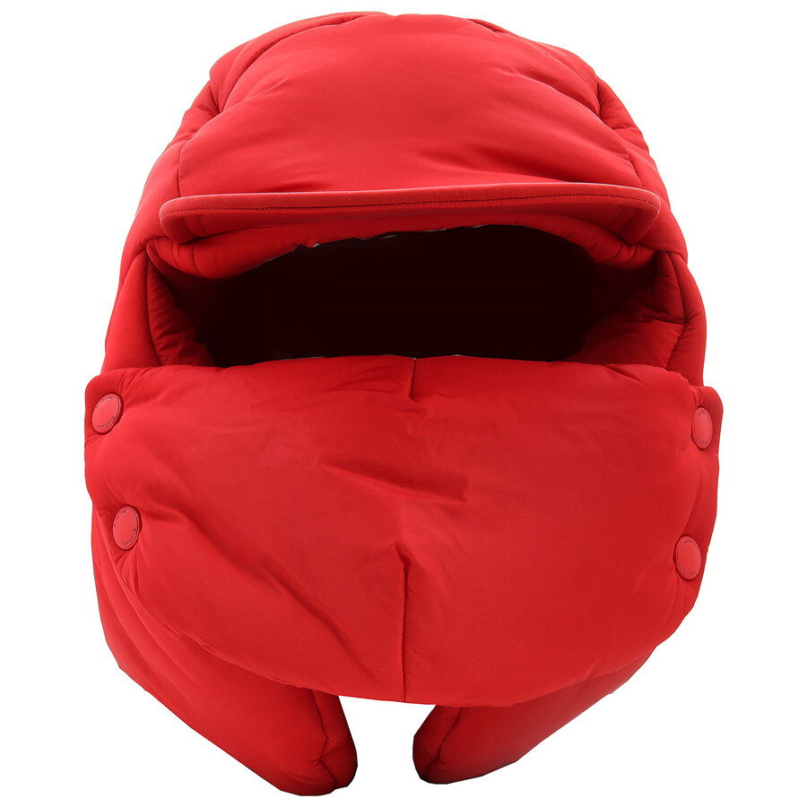Burberry Oversized Padded Press-stud Cap In Red
