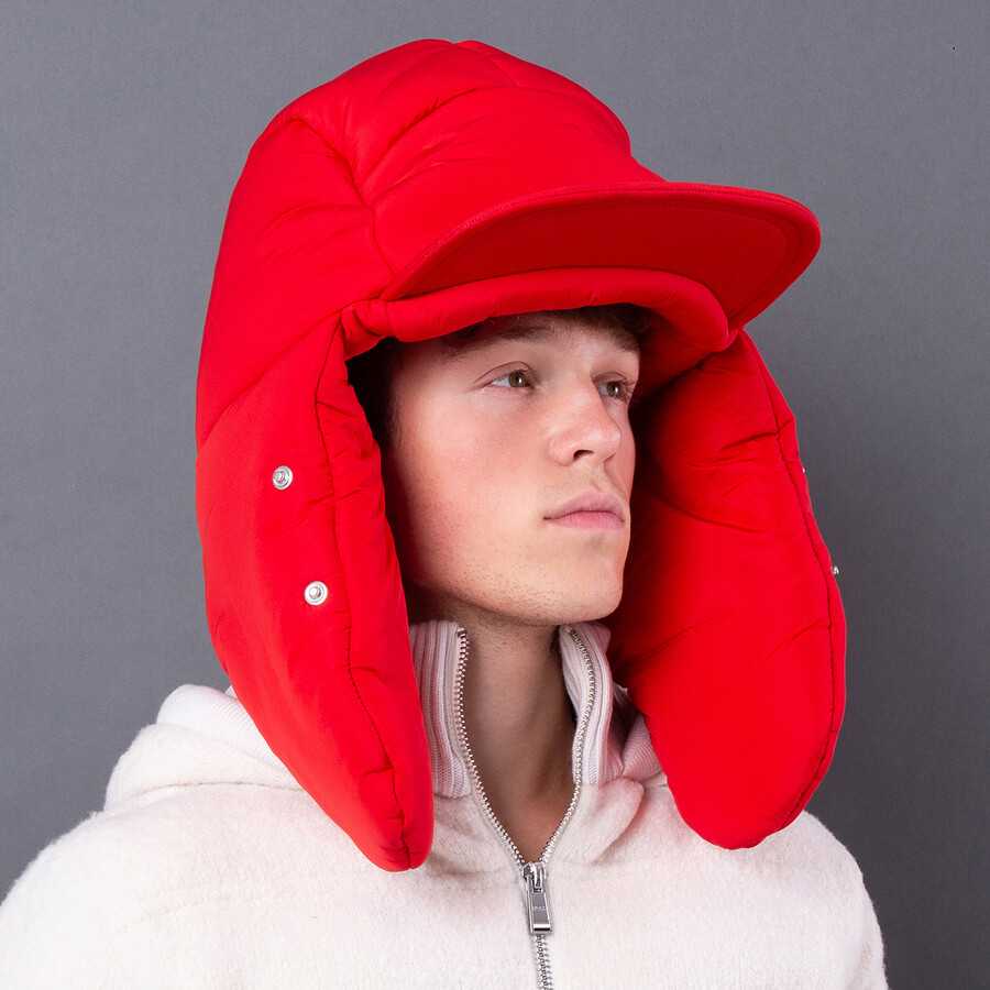 Oversized Padded Press-Stud Cap
