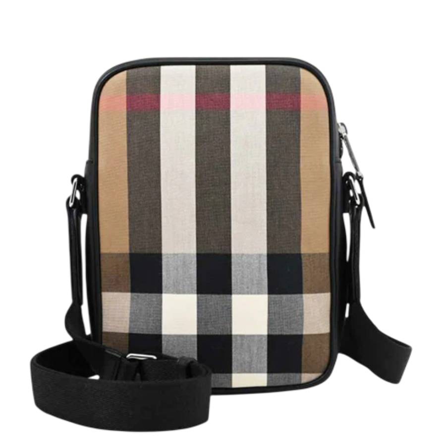 Burberry Paddy Taupe Brown IP Check Crossbody Bag 8084558