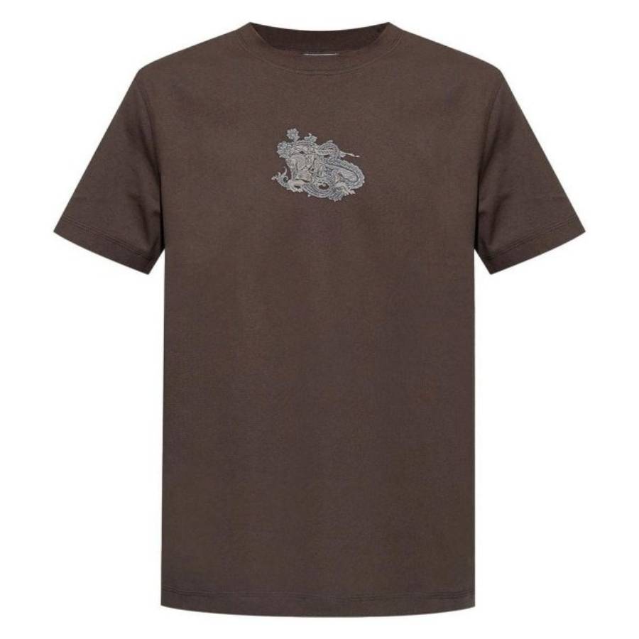 Burberry Paisley EKD Cotton Jersey T-Shirt, Size Small 8097878