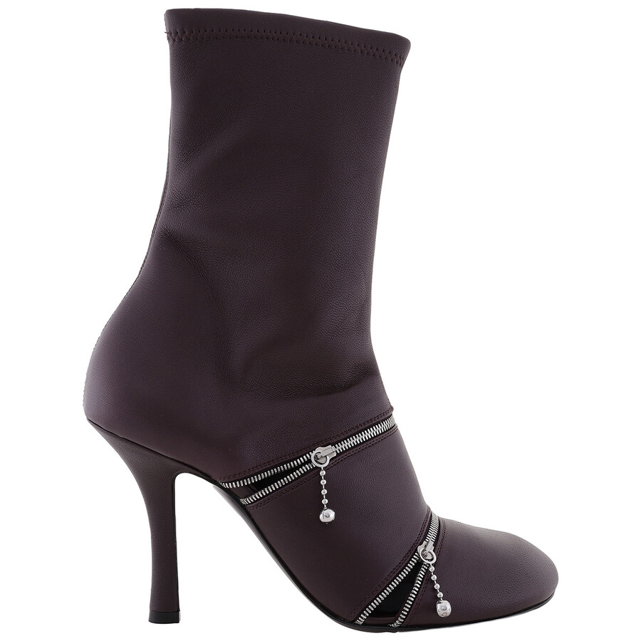 Burberry Leather Peep Boots