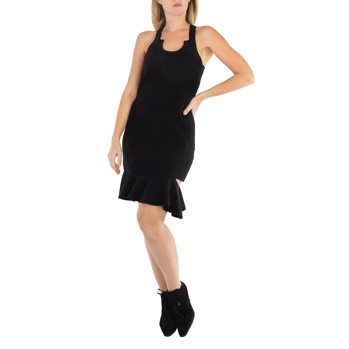 knee length dresses for ladies PRINCESS PEPLUM MINI DRESS IN WHITE – AKIRA