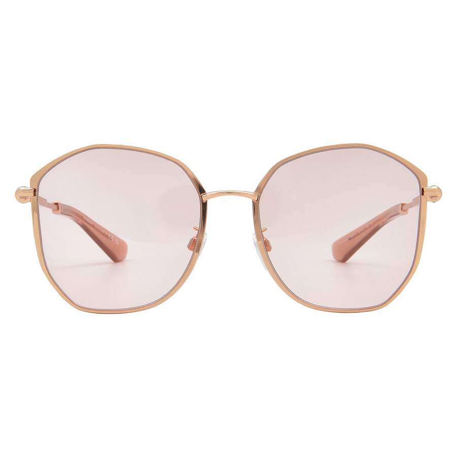 Burberry Pink Irregular Ladies Sunglasses Be3153d 1337/5 57 In Pink