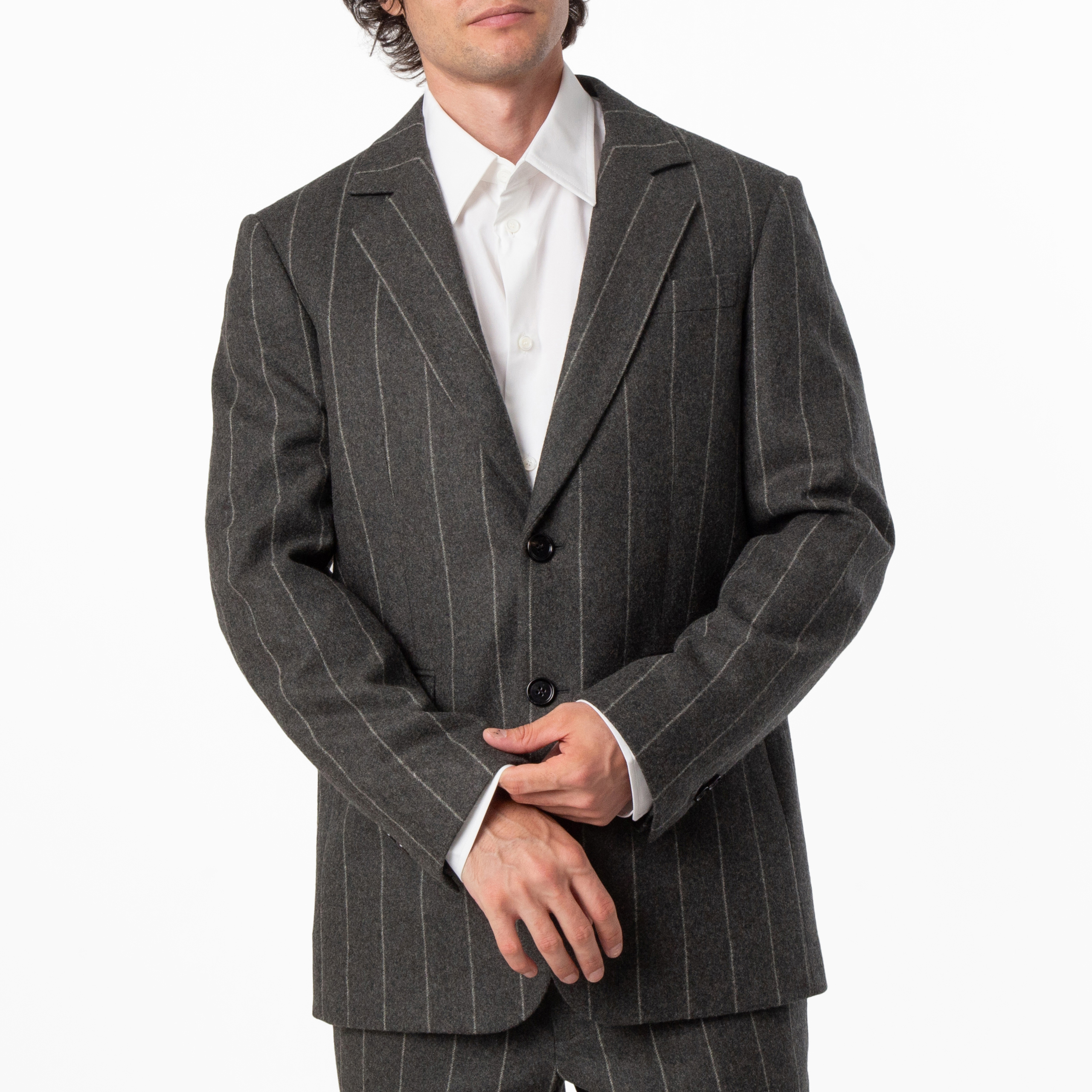 Burberry スーツ120 Burberry Pinstriped Wool Tailored Blazer Jacket, Brand Size 46