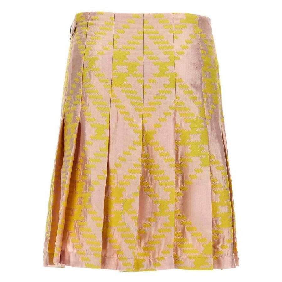 Burberry Checked A-line Mini Skirt