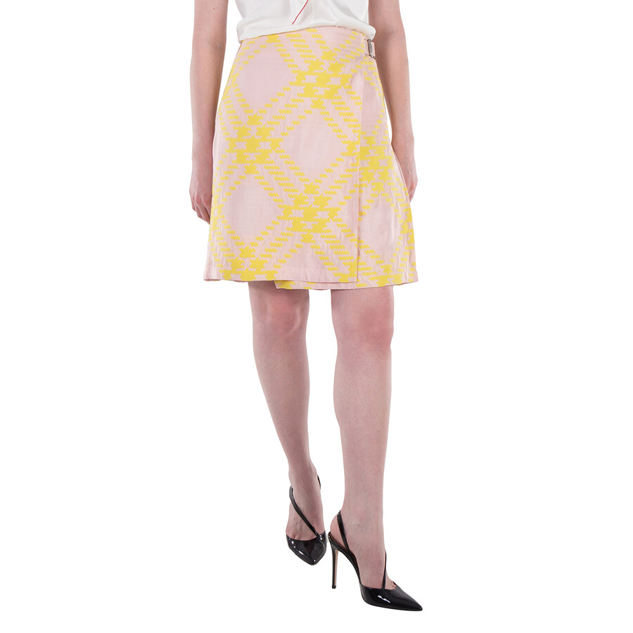 Pleat Detailing Wrap Skirt