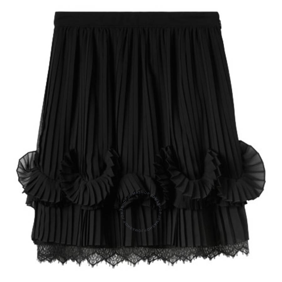 Burberry Woman Mini Skirt Black Size 6 Polyester, Polyamide, Viscose, Cotton In Black