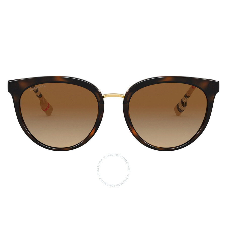 Burberry Polarized Brown Gradient Cat Eye Ladies Sunglasses BE4316 3854T5 54 8056597218160