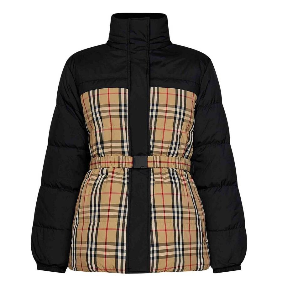 Reversible Nylon Down Jacket - Black & Archive Beige