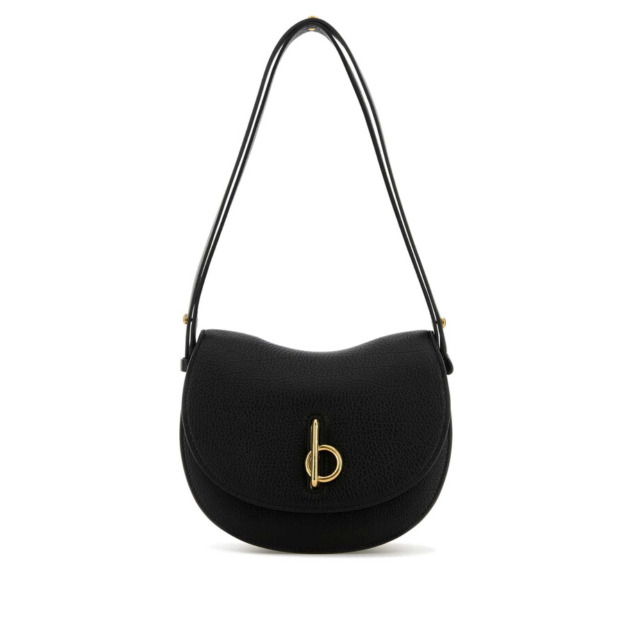 Burberry Women's Elegant Leather Bag For All Occasions In Black