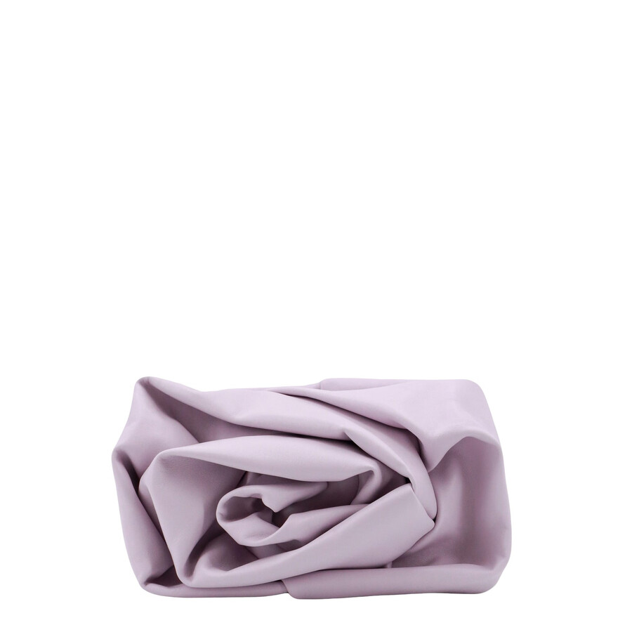 Burberry Rose Clutch In Purple