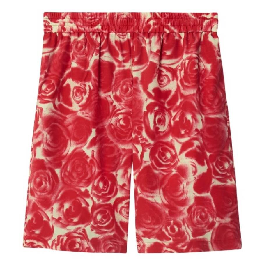 Burberry Rose Viscose Shorts In Multi