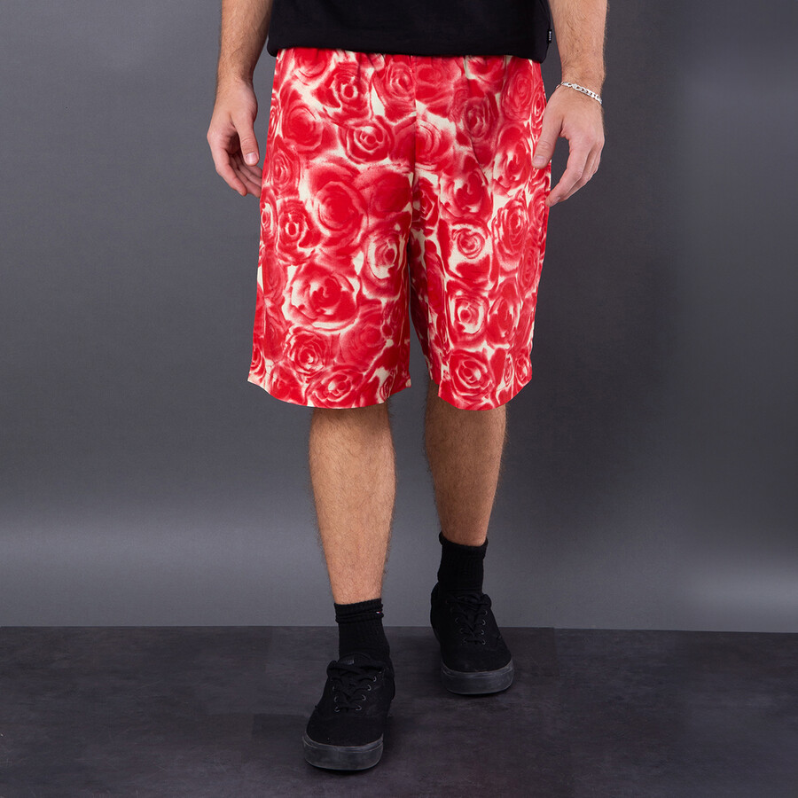 Rose Viscose Shorts, Size Small