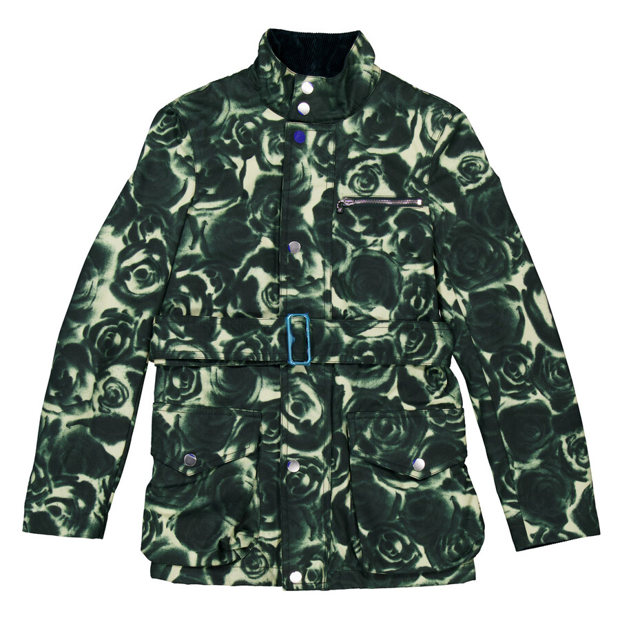 Rose Waxed Long Sleeve Cotton Jacket, Size XX-Small