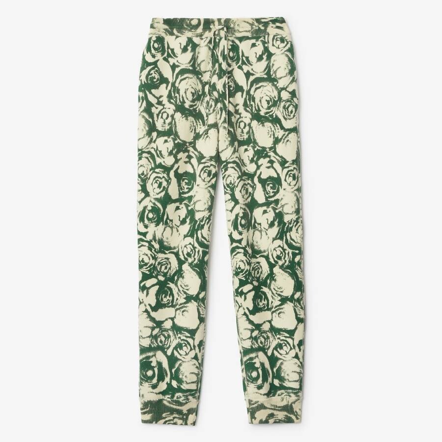 Rose Wool Jogging Pants