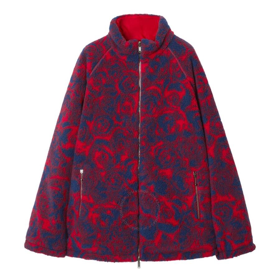 Burberry Rose-print Fleece Reversible Jacket